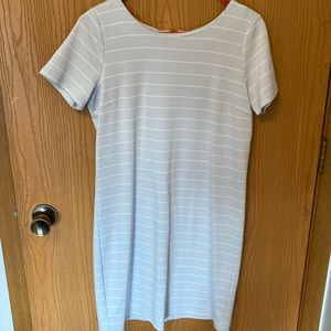Knee length striped dress